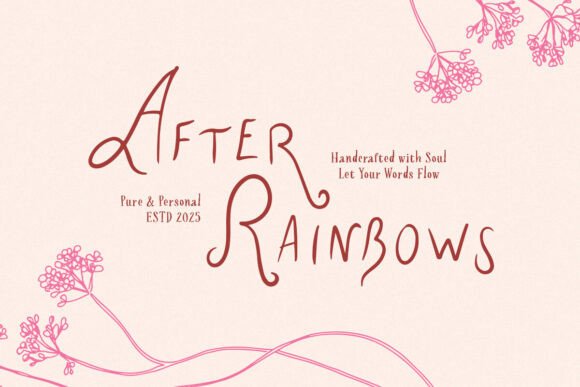 After Rainbows: A Font That Brings Magic to Every Craft Project