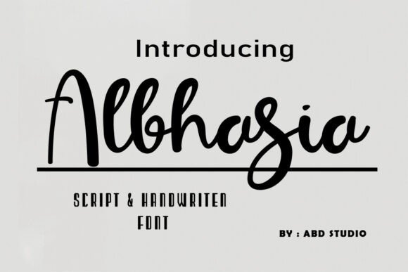 Albhasia: A Timeless Script Font for Editorial Design