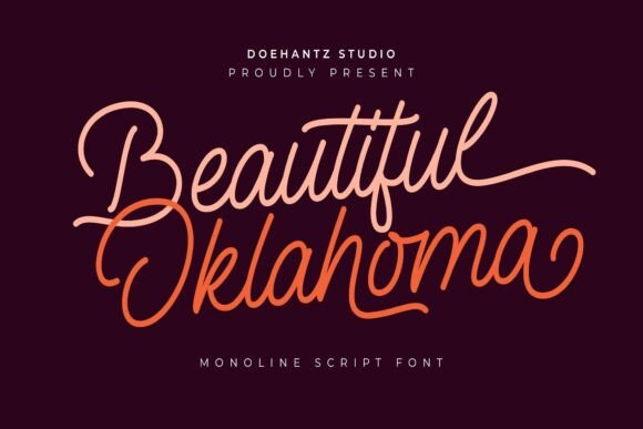 Beautiful Oklahoma: A Script Font with Soul