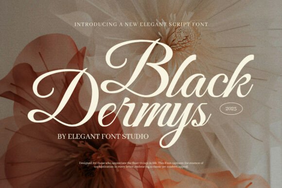Black Dermys: A Script Font for Editorial Elegance