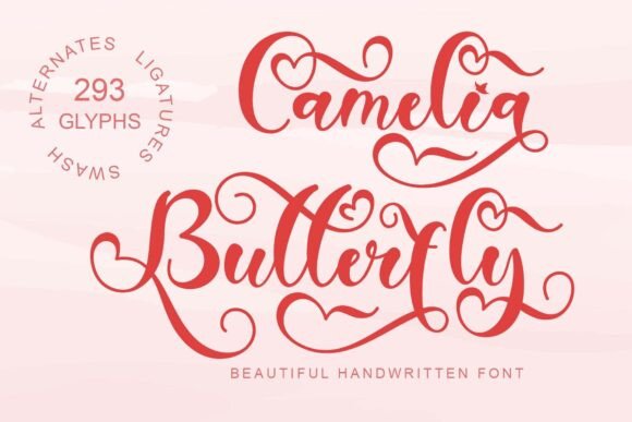 Camelia Butterfly: A Script Font for Editorial Elegance