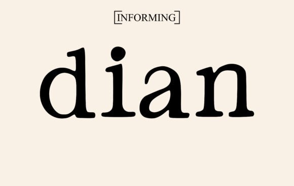 Dian: A Versatile Script Font for Editorial Design