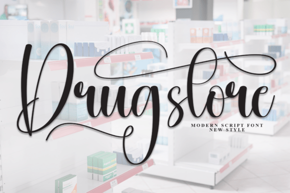 Drugstore: A Warm Script Font for Branding and Design