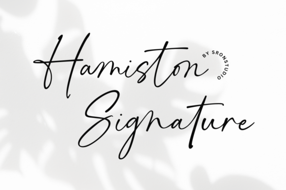 Hamiston: A Script Font for Editorial Elegance