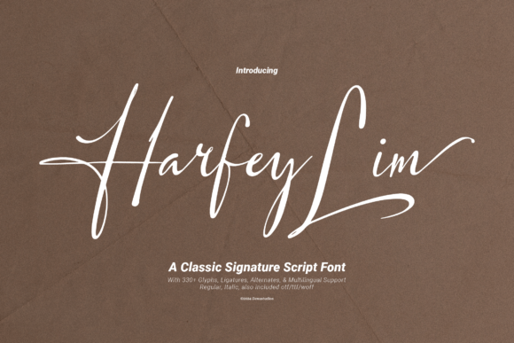 Harfey Lim: A Timeless Script Font for Editorial Design