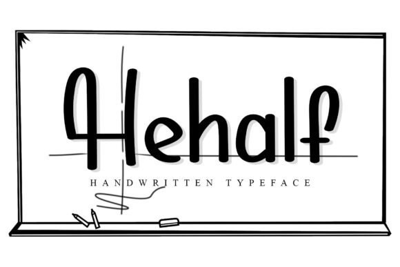 Hehalf: A Script Font for Editorial Design