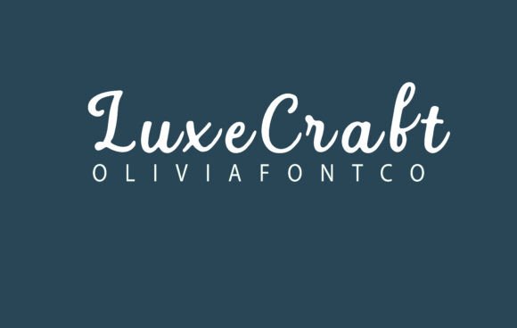 Luxecraft: A Romantic Handwritten Font for Creative Branding