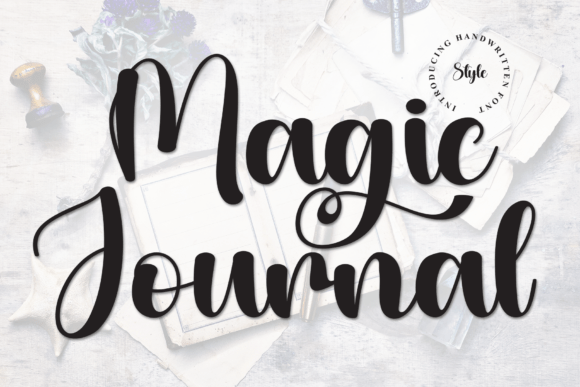 Magic Journal: A Script Font for Digital Design