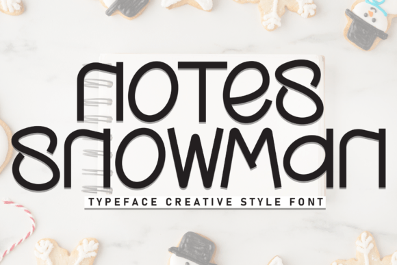 Notes Snowman: A Playful Script Font for Editorial Design
