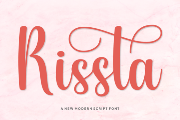 Rissta: A Script Font for Crafters Who Value Beauty and Function