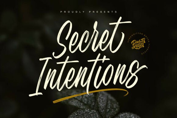 Secret Intentions: A Font for Crafting with Soul