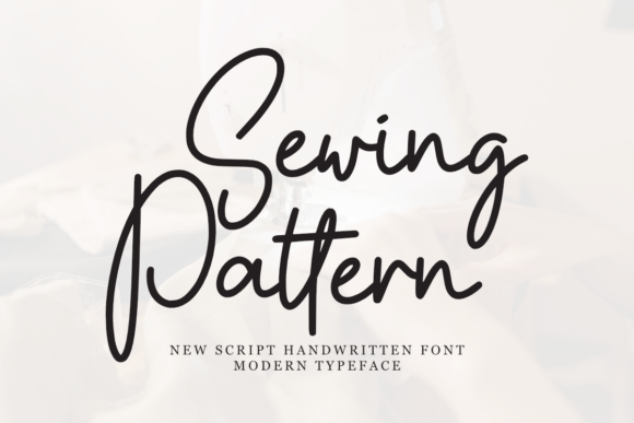 Sewing Pattern: A Script Font for Editorial Elegance